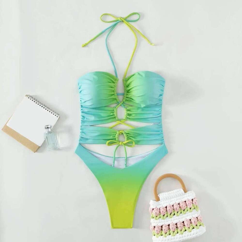 Outfits For Women Swimming Piece Swimsuits Swimwear Beach Suit Peach Buttocks Triangle Bikinis Set Trajes De BaO Mujer Z260301