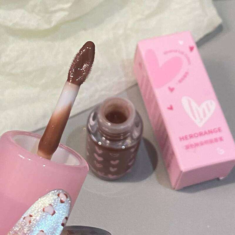 Herorange~ Moisturizing Glossy Gloss, Hydrating Mirror-Like Moisturizing, Plumping Lips, Summer Color-Enhancing and Brightening Cross-Border Lip Gloss