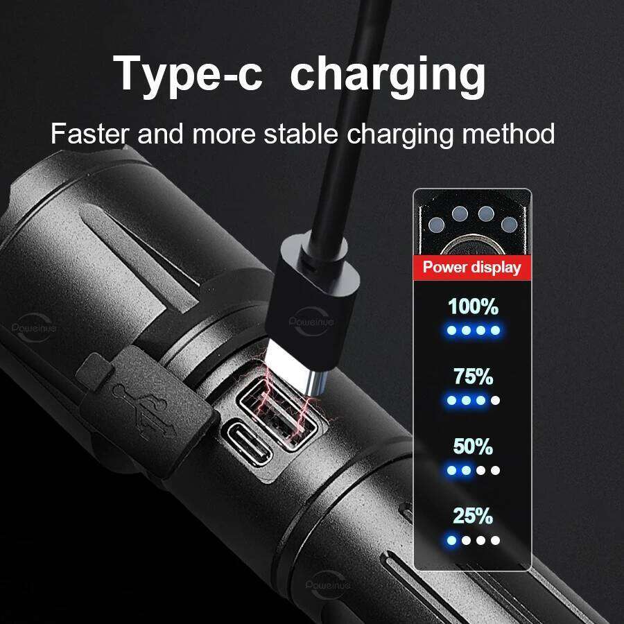Most Powerful Torch 100000Lumens Zoom Long Range 3000m Rechargeable LED Flashlight Super Strong Hunting Camping Tactical Lamp Z260301