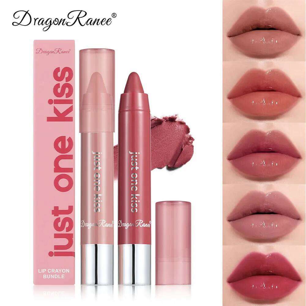 Glossy Crayon Lipstick for Brightening and Enhancing Complexion, Plumper Gloss, Versatile Moisturizing Mud, Base Care, Gentle Lip Balm H260302