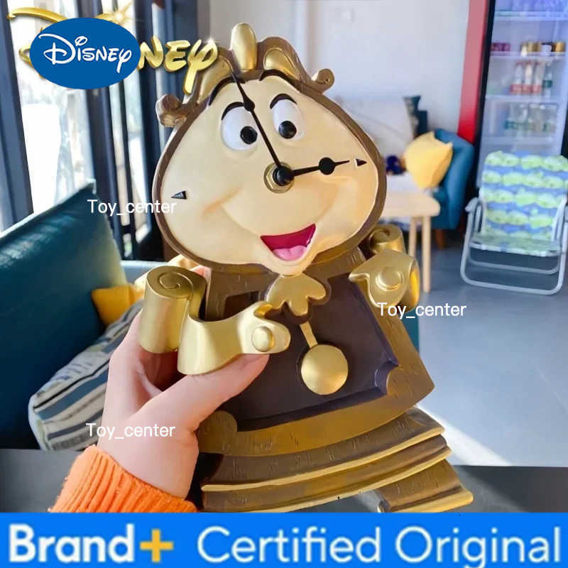 Disney New Beauty And The Beast Action Figures Cogsworth Mr Clock Lumiere Candle Lamp Statue Figure Home Decoration Model Toy H260302