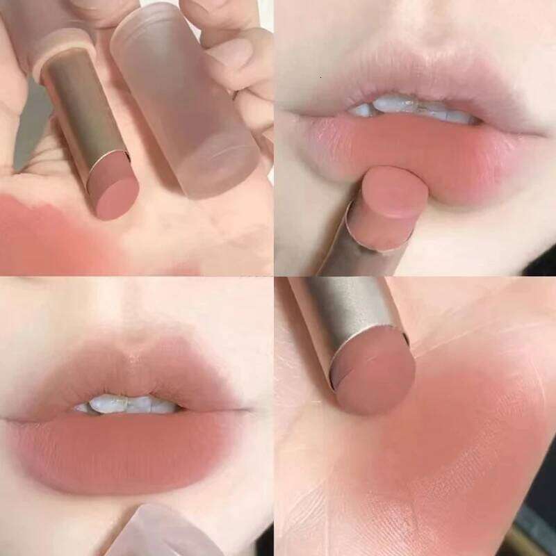 1PC Sexy Matte Lipstick Waterproof Lasting Color Rendering Non-stick Cup Velvet Glaze Natural Not Fading Beauty Lip Cosmetic H260302