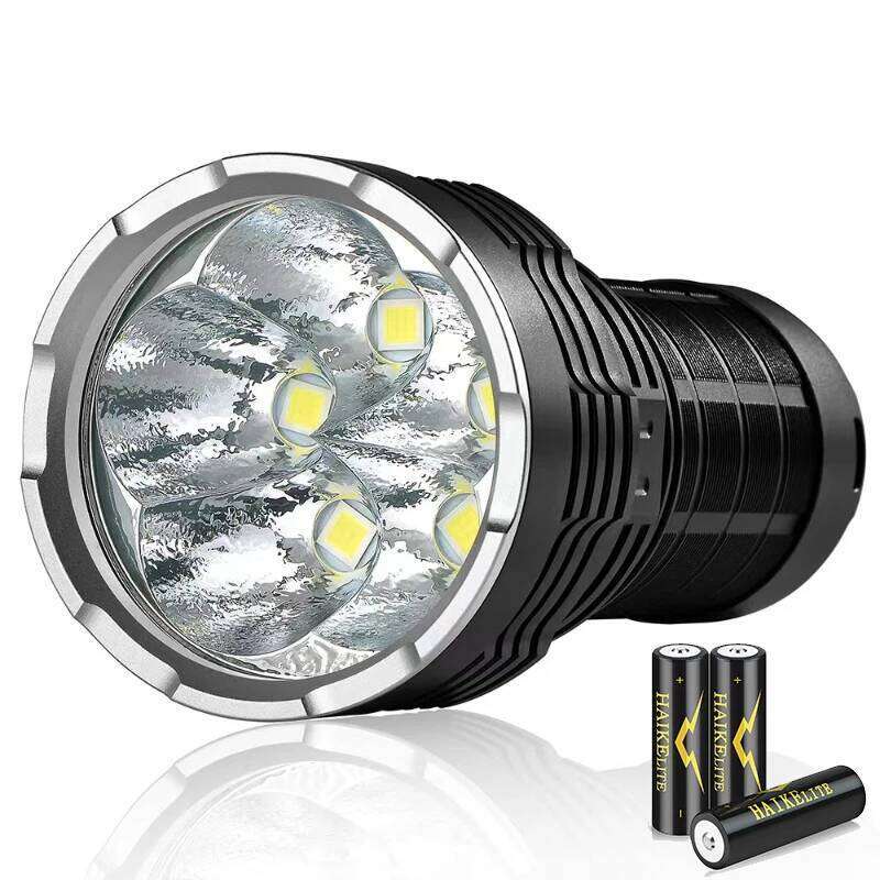 HK05 5*SFN60 30000LM 1000M Long Range Powerful LED Flashlight Type-C USB Rechargeable 3*21700 High Power Strong Flashlights Z260301