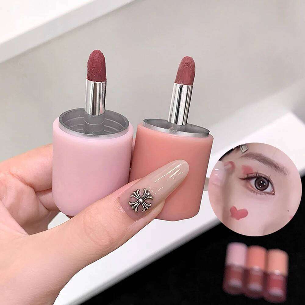 Gege Bear Smooth Multi-purpose Cream Expansion Color Cheek Blush Eye Shadow Not Easy to Fade Nude Matte Velvet Lip Glaze H260302