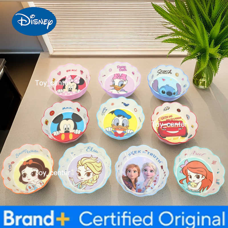 Disney 1pc Cartoon Lace bowl exquisite durable melamine bowl family dinner birthday party portable broken-resistant tableware H260302