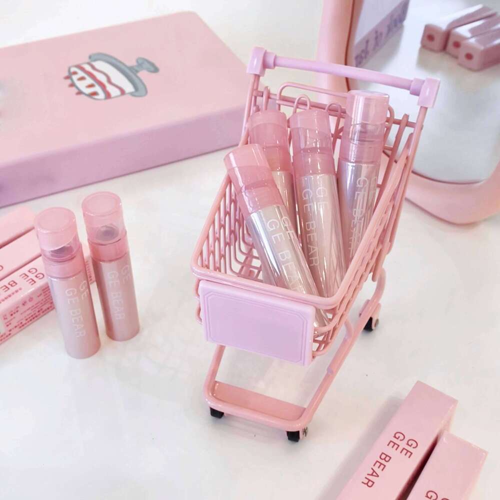 GEGE BEAR Water Mirror Glaze Ice Transparent Gloss Moisturizing Smooth Long-lasting Lip Natural Lipstick H260302