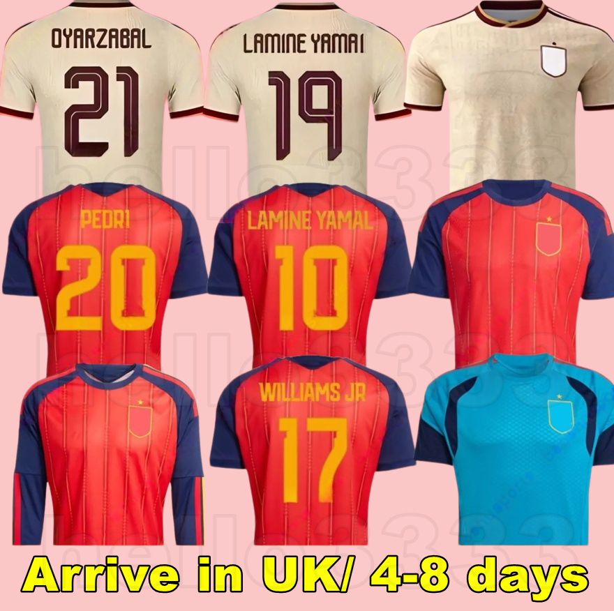 2026 World Cup SPAIN Soccer Jerseys PEDRI GAVI LAMINE YAMAL MORATA Carvajal OLMO FERRAN RODRIGO Jersey SPANISH Men Kid Kit Football Shirt CUBARSI MERINO