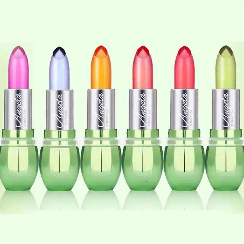 Aloe Vera Moisturizing Temperature Color Changing Lip Gloss hydrating Crystal Jelly Lipstick H260302