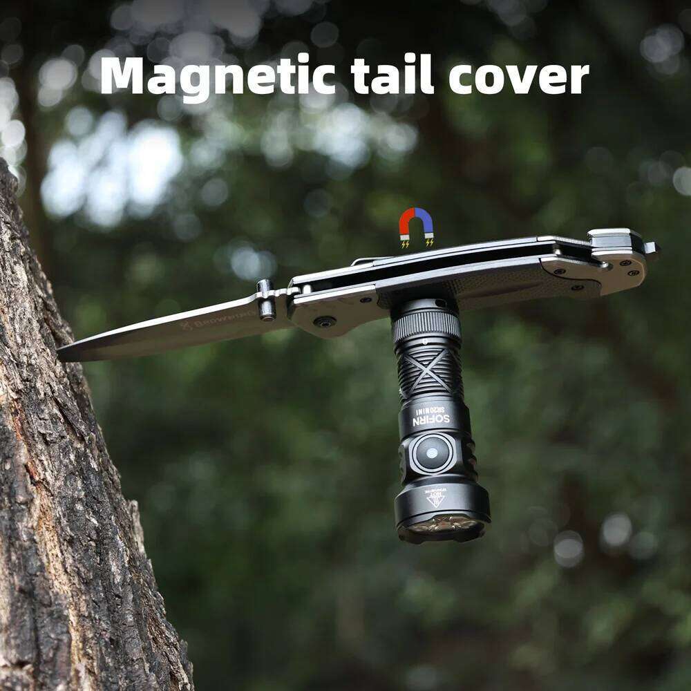 Sofirn SR20 MINI 1200lm Flashlight 18350 White Red LED Light for Camping, Hunting, and Emergency Situations IP68 Waterproof Z260301