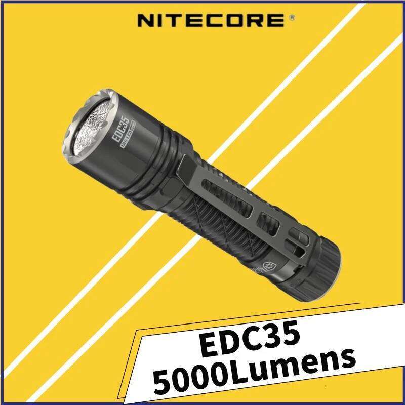 Nitecore EDC35 5000 Lumen EDC Flashlight, USB-C Rechargeable, High Power Super Bright Sticker for Everyday Carry Z260301