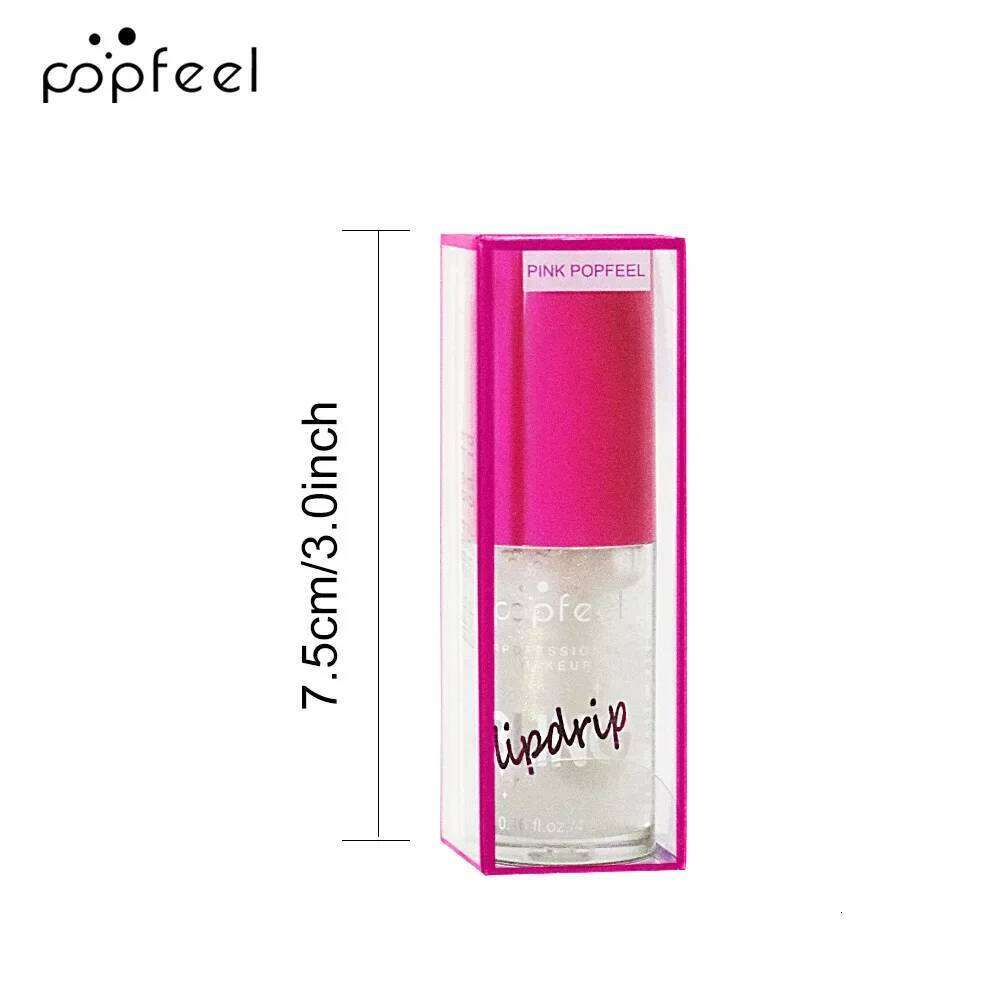 Best-Selling Popfeel Diamond Color Changing Liquid Lipstick Make up Glossy Lips Plumper Gloss Lip Balm Oil Care Tint Cosmetics H260302