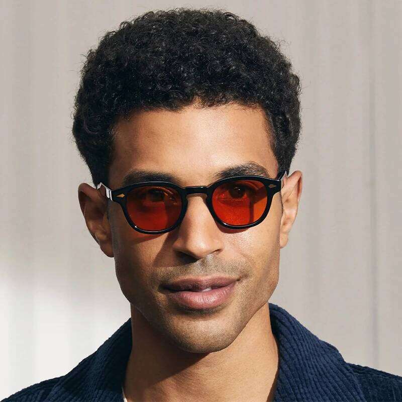 High Quality Acetate Sunglasses For Men And Women Designer Brand Lemtosh Tortoise Black Frame Vintage Sun Glasses Gradient lense 26Y0302