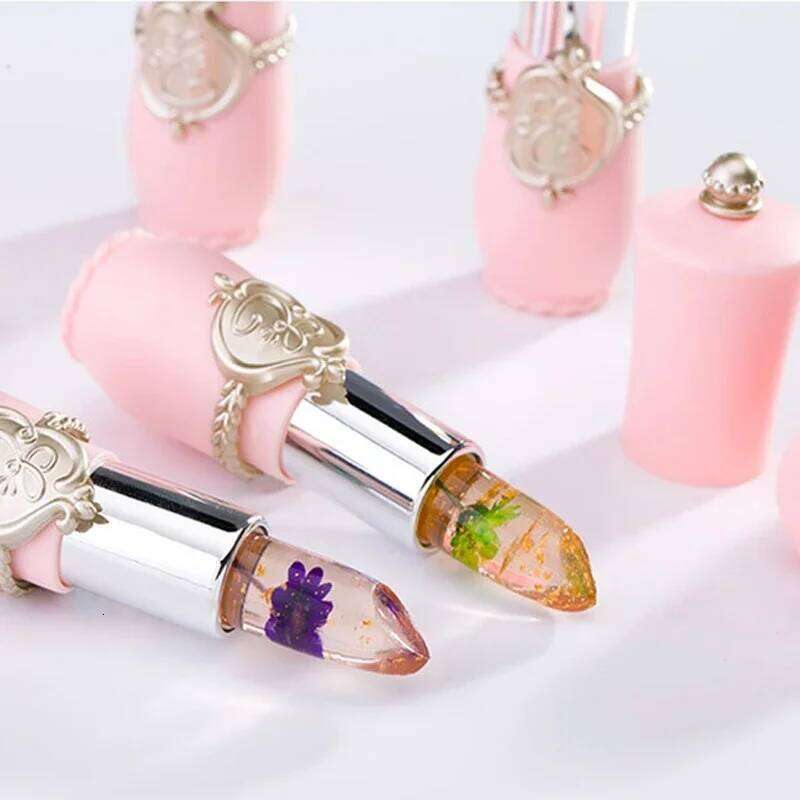 Jelly Transparent Waterproof Temperature Color Changing Crystal Lipstick Long Lasting Moisturizing Lip Balm Lipsticks H260302