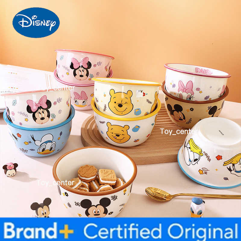 Disney Original Mickey Ceramic Bowl Cute Noodle Bowl Suitable for Childrens Meal Use Bowl H260302