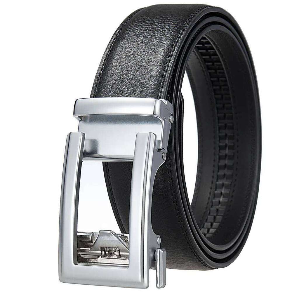 3.5cm New Business Automatic Buckle Classic Men's Second-layer Cowhide Leather Belt Versatile Clothing Accessories S260228