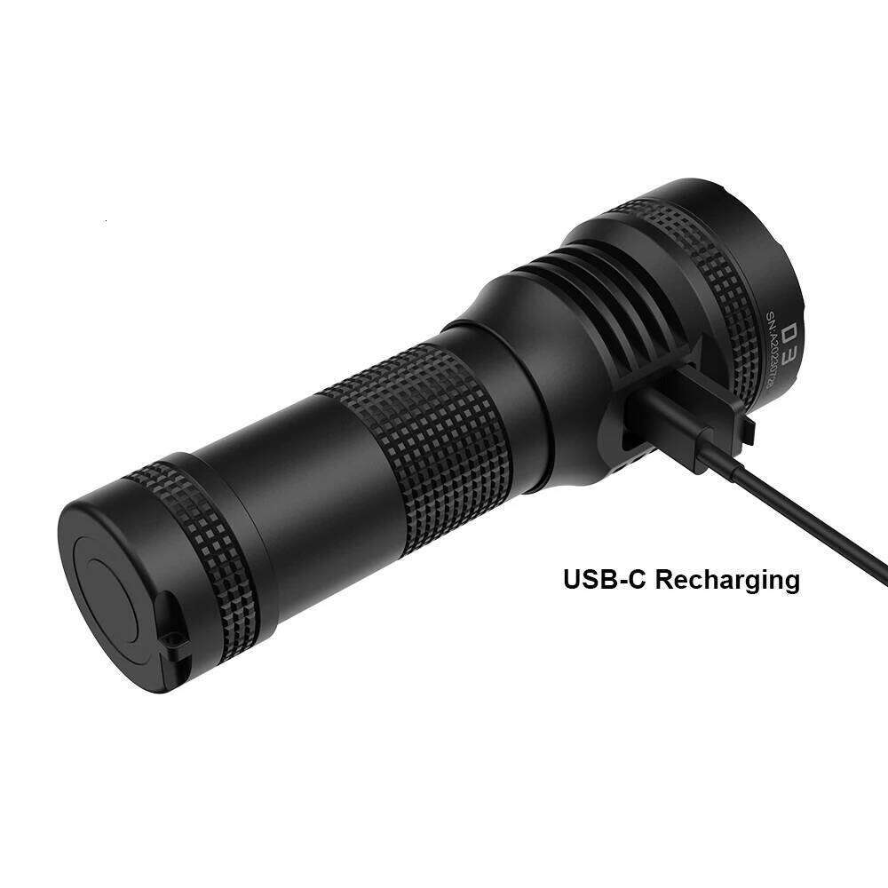 EDC LED Flashlight 26800 Li-ion Type C Rechargeable Lantern 7000 Lumens High Powerful Camping Lamp Outdoor Torch Lightings D3 Z260301