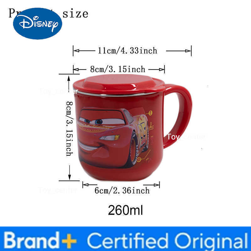 Disney 1pc Cartoon Single handle stainless steel cup dinner Party Birthday gift for milk coffee water Stainless steel cup H260302