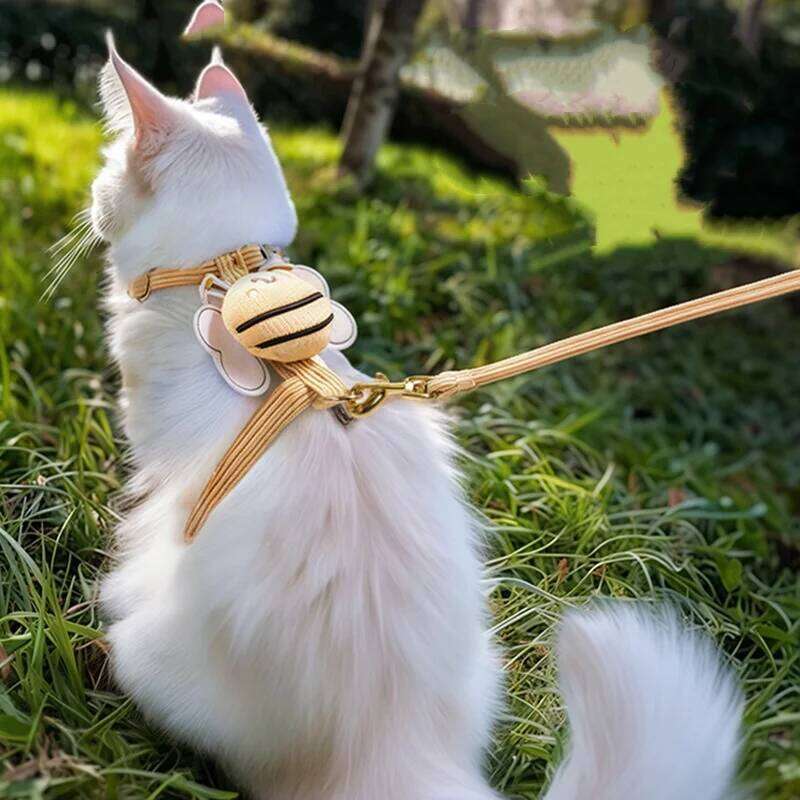 Adjustable Cat Leash Set for Small Dogs Puppy Vest Outdoor Walking Lead French Bulldog Chihuahua Comfortable Pet Harness