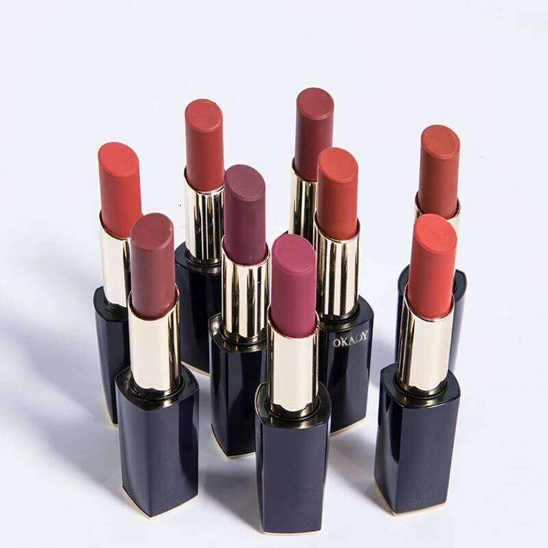 5 Waterproof Non-stick Cup Round Tube Moisturizing easy to color Gloss Long-lasting Lip Lipstick Cosmetics H260302