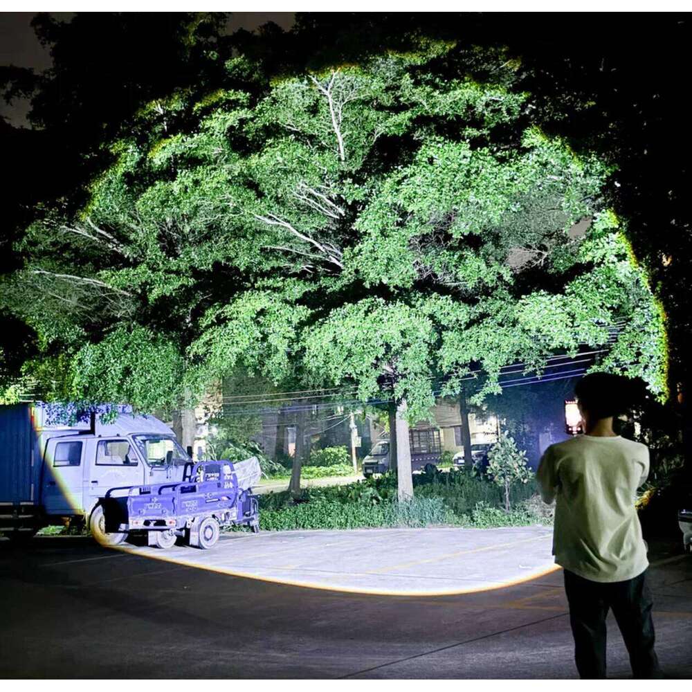 2000000LM High Power Rechargeable LED Waterproof Torch Long Shot 4000M Outdoor Lights Tactical Flashlight For Fishing Z260301