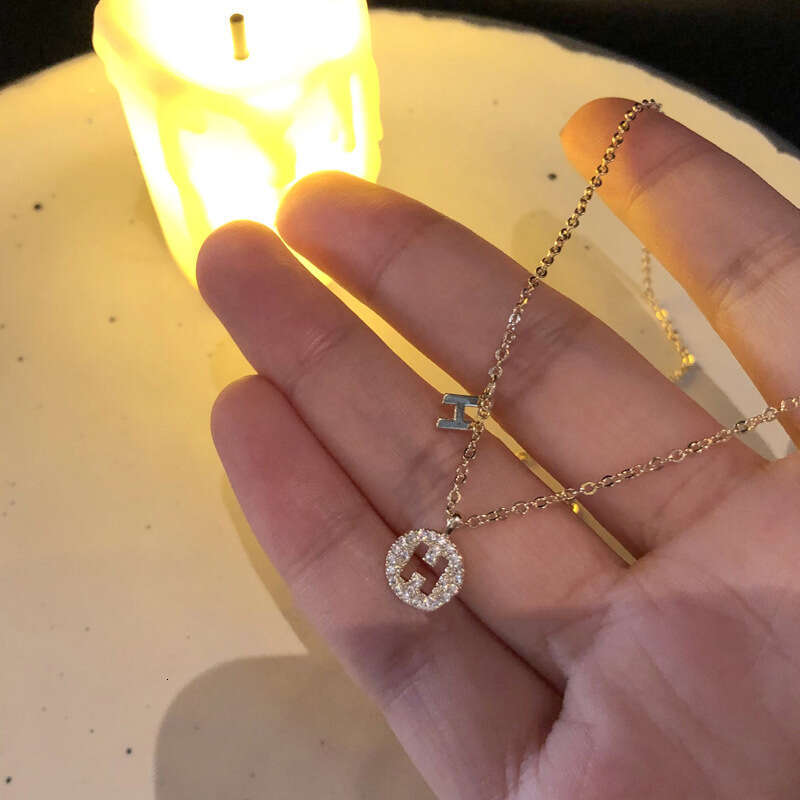 H Letter Necklace With English Collarbone Chain Women Trendy Korean Version Chain