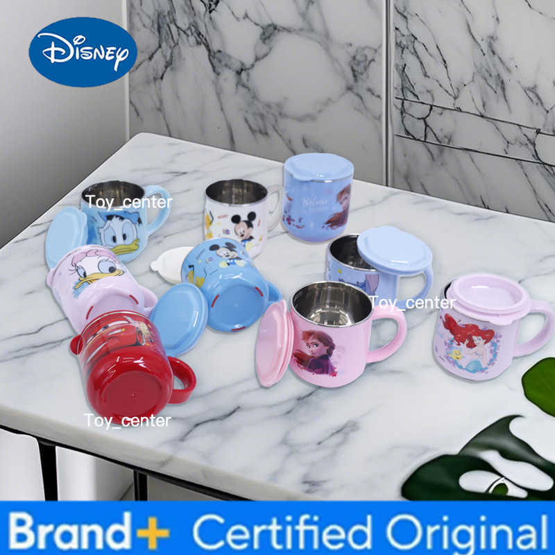 Disney 1pc Cartoon Single handle stainless steel cup dinner Party Birthday gift for milk coffee water Stainless steel cup H260302