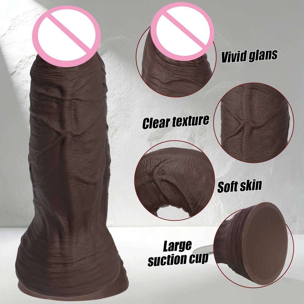 Huge Thick Soft Silicone Realistic Wearable Dildo Penis Big Strap On Dildos Male Genitals Vaginal Massager 26H0302