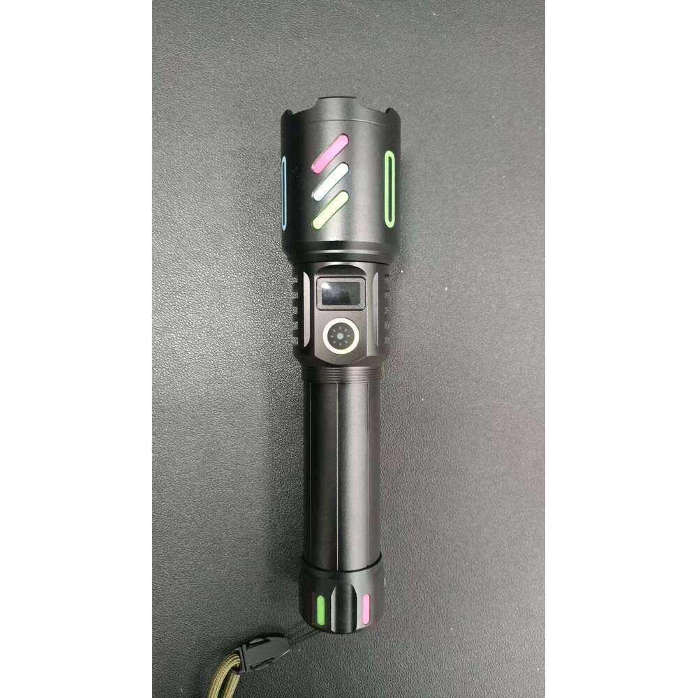 30W LED white laser with color luminous fluorescent cool focus outdoor portable multi-function bright light flashlight Z260301
