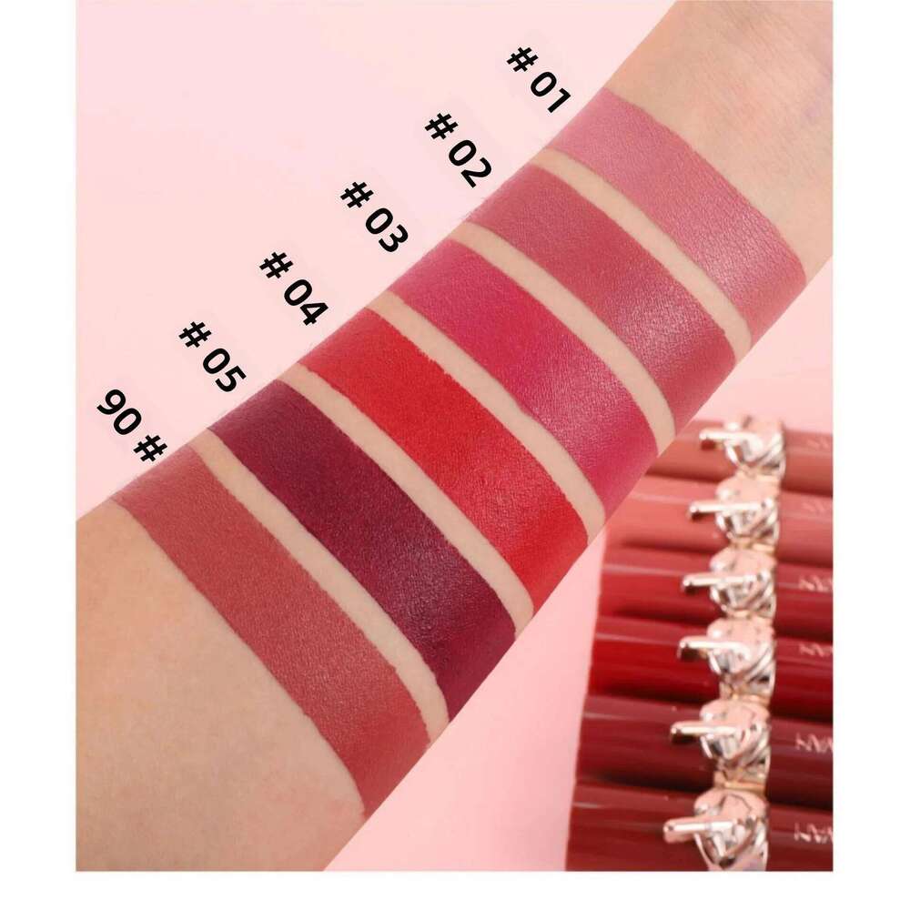 Velvet Lipstick Set Waterproof High Pigment Matte Moisturizing Non Fade Long Lasting Nude Red Lip Gloss Sexy Beauty Cosmetic H260302