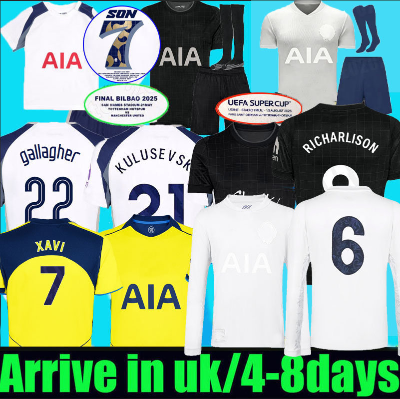 25 26 RICHARLISON FINAL Soccer Jerseys Whiteout 1901 125th anniversary Limited Edition Kudus 2025 2026 J.PALHINHA Football shirt KULUSEVSKI fans players Men KIDS