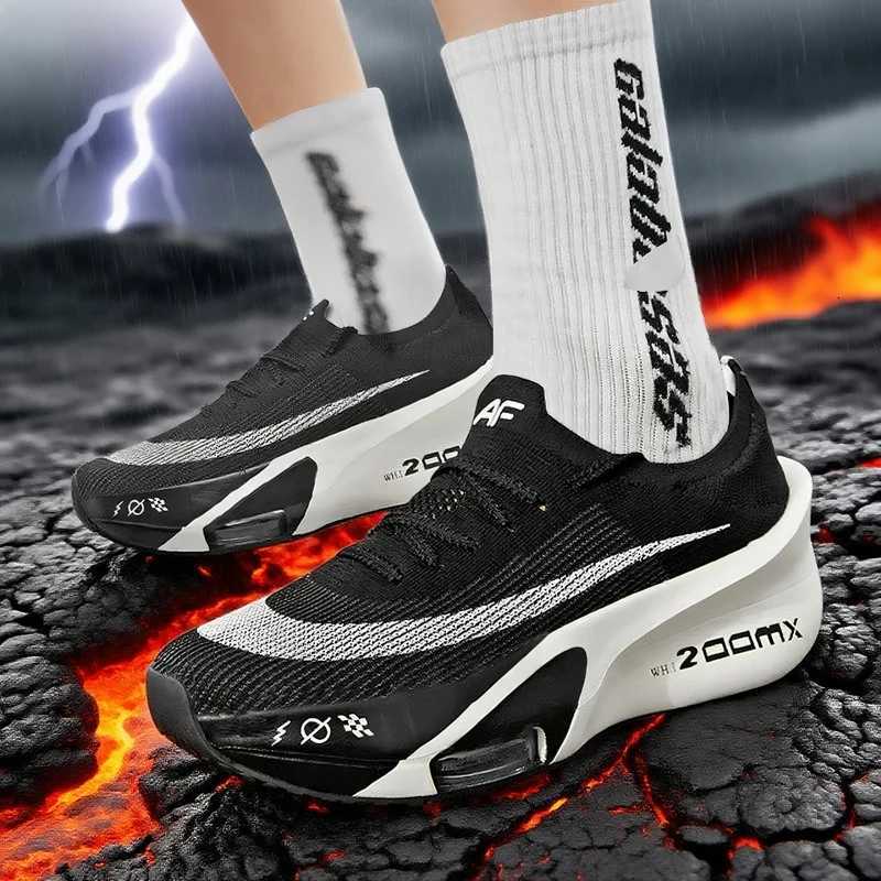 Casual Sneakers Air Cushion Running Shoes Jogging Marathon Men Sports Breathable Lightweight Comfortable Leisure Sneaker K260302