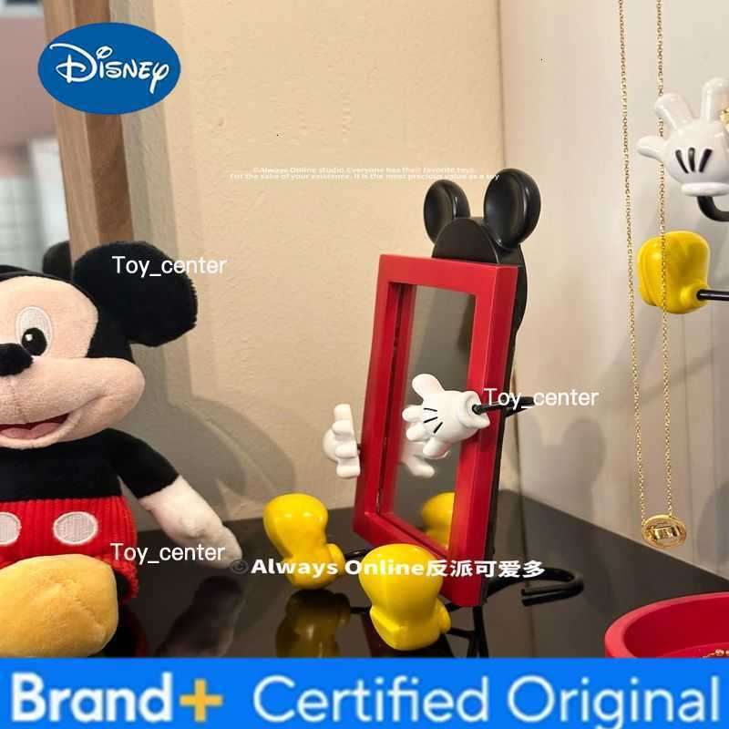 Disney Mickey Mouse Multifunctional Jewelry Rack with Mirror Creative Photo Frame Desktop Storage Organizer Home Decor H260302
