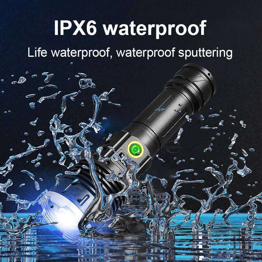 870000000LM Most Powerful LED Flashlights Dual Source Rechargeable Torch Yellow And White Light For Hunting Camping Z260301