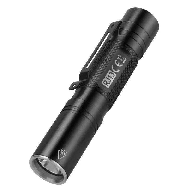 Mini Highlight Portable Flashlight Pocket Handy Light Outdoor Pen Lamp Waterproof Torch with Clip for Hiking Camping Z260301