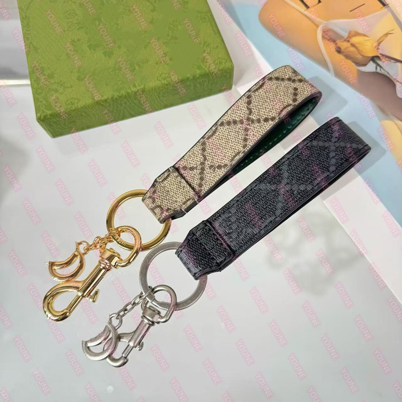 Luxury Designer Keychain Ophidias Key Chain Holder Keyring Keychains Leather canvas Designers Perfect Gift Idea Alloy Pendant Accessories Car Key Ring