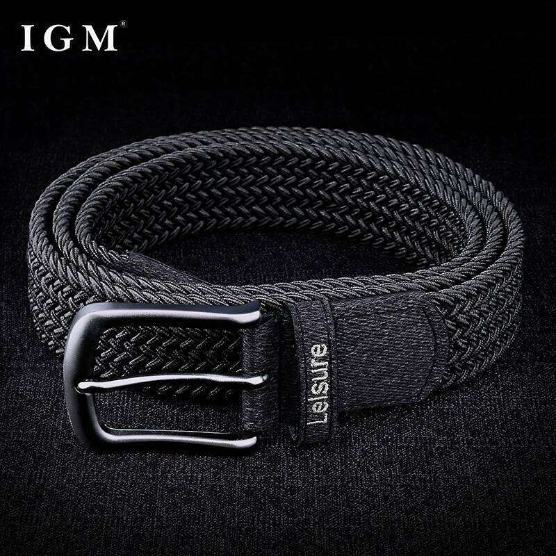 Braided Stretchy Breathable and Comfortable Men Woven Canvas for Versatile Jeans Belt S260228
