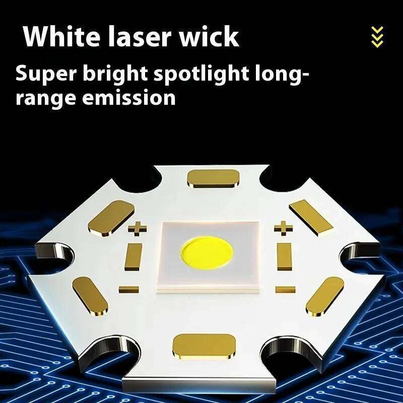 Ultra Bright White Laser LED Flashlight Zoomable Rechargeable Waterproof Outdoor Hiking Emergency Fishing Camping Lamp Z260301