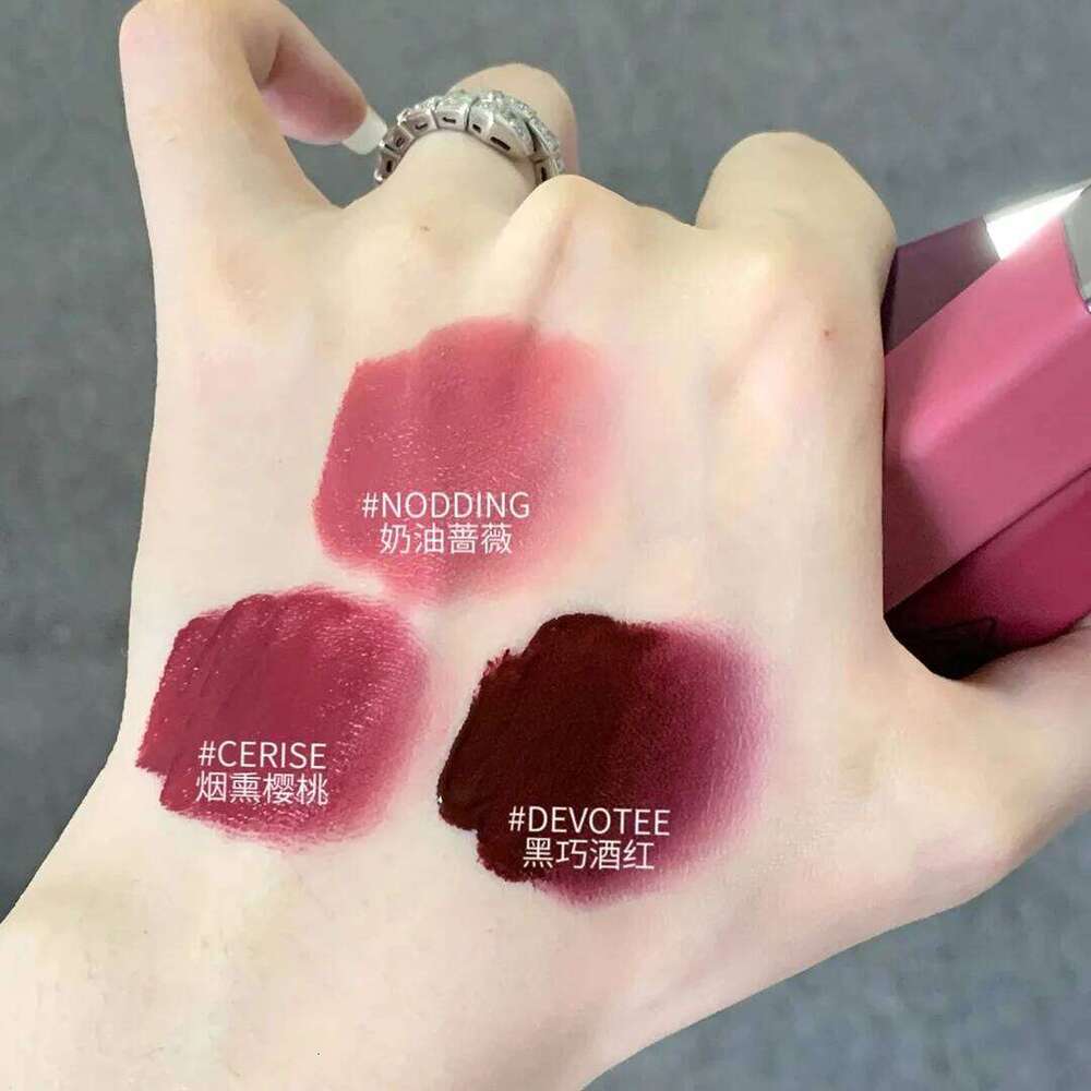 Cappuvini Cloud Velvet Lacquer Matte Finish Lip Mud Makeup White No Stain on Cup Female Lipstick H260302