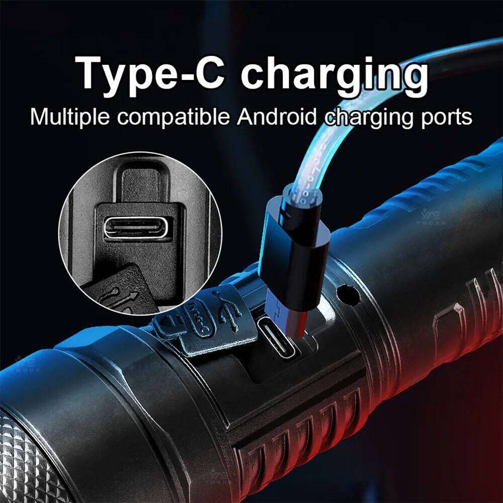 High Power USB Rechargeable Led Flashlights Outdoor Emergency Spotlights Telescopic Jetbeam 18650 Battery Tactical Torch Z260301