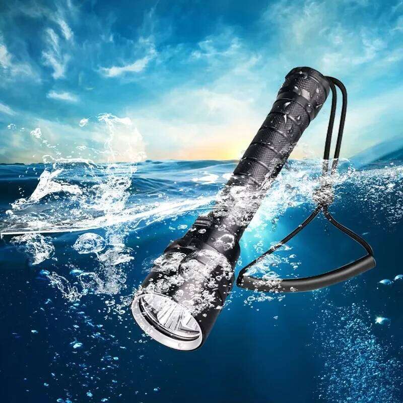 Powerful LED Diving Flashlight Super 8000LM 3/5LED Professional Underwater Torch IP8 Waterproof rating Lamp Using 18650 Battery Z260301