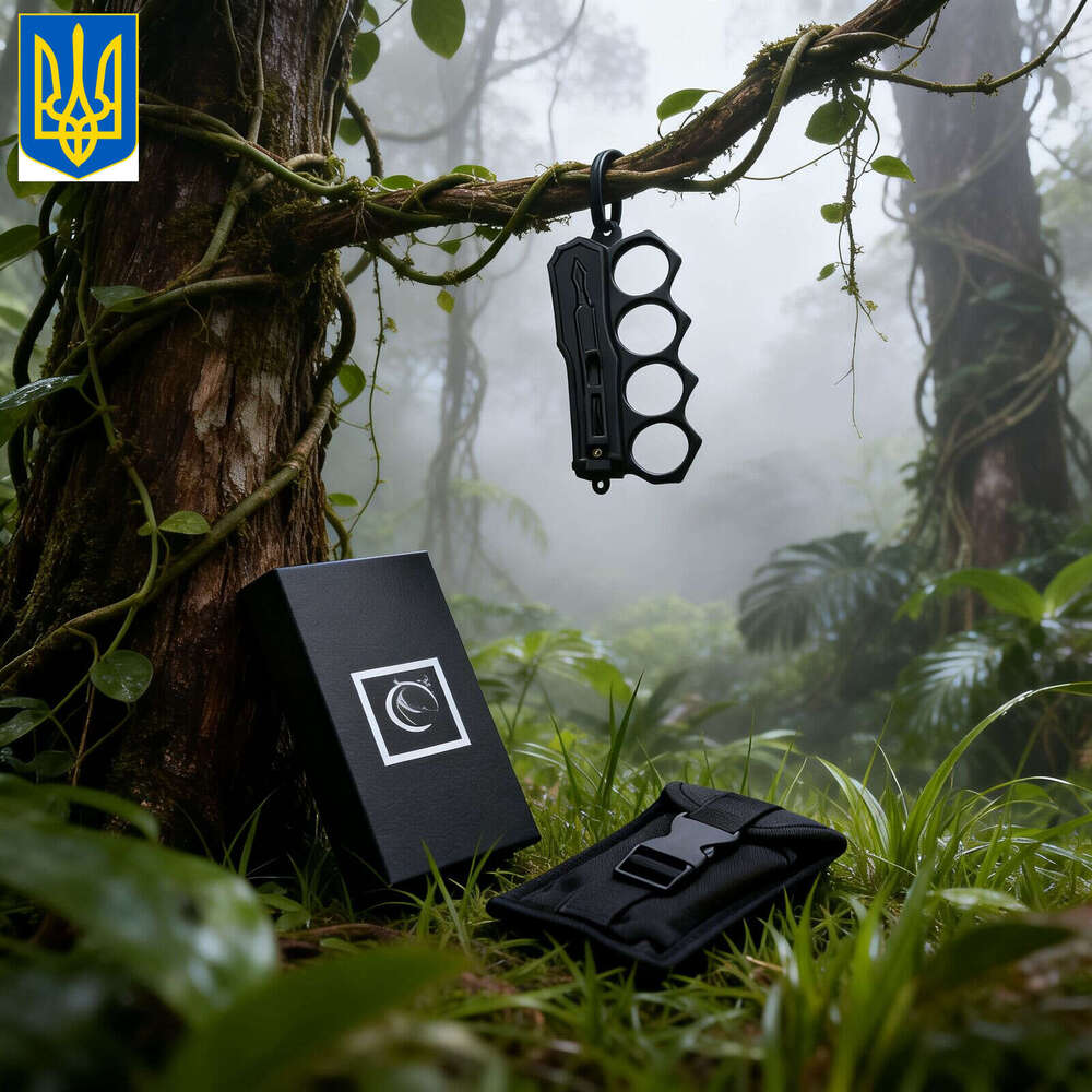 UDAL Cross-Border Micro Technology Ring EDC Accessories Multi-Functional Tool Folding Knife Car Breaker Camping Unsharpened