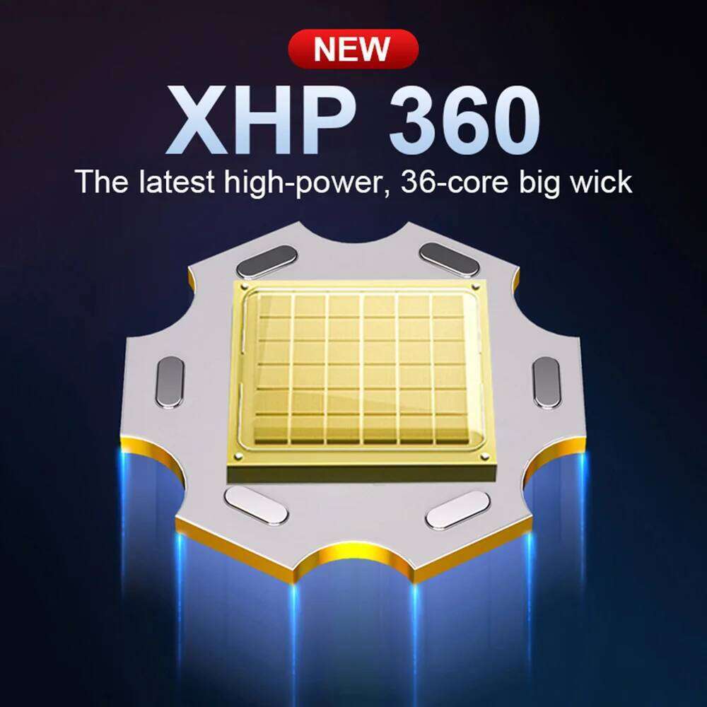 8000000LM XHP360+COB Powerful LED Flashlight Aluminum Torch With USB Charging Long Range Camping Zoom Lanterns Z260301