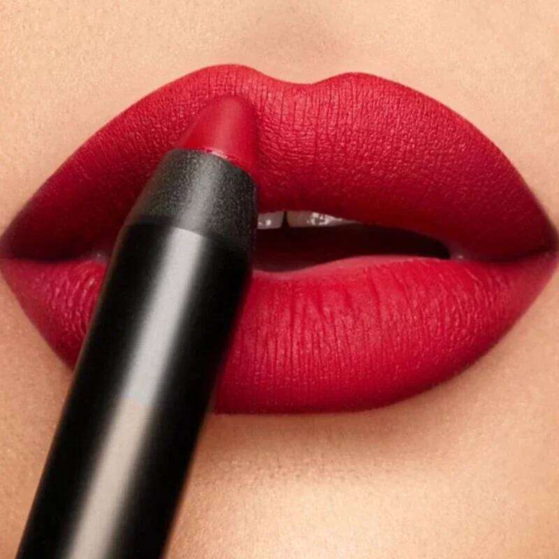 Waterproof Lipliner Pencil Matte Velvet Liner Outline Lip Shape Lipstick Pen Long Lasting Non-stick Cup Makeup Cosmetics H260302