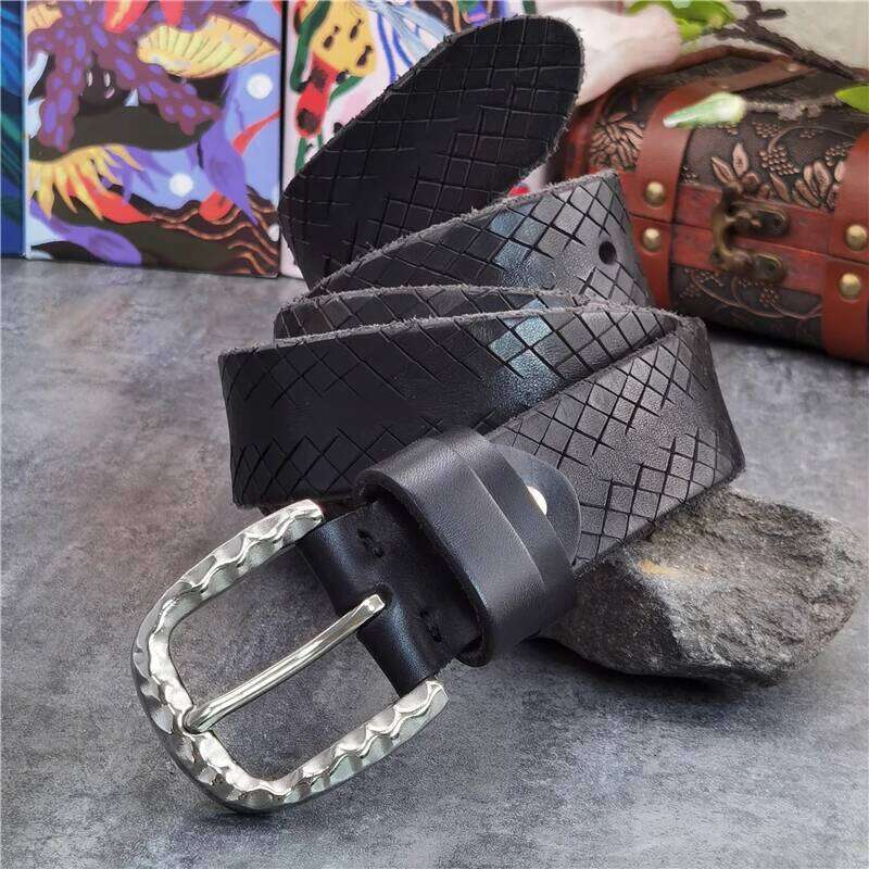Stainless Steel Buckle Luxury Designer Belt Fashion Carving Leather Belts For Men Ceinture Male SBT0020 S260228