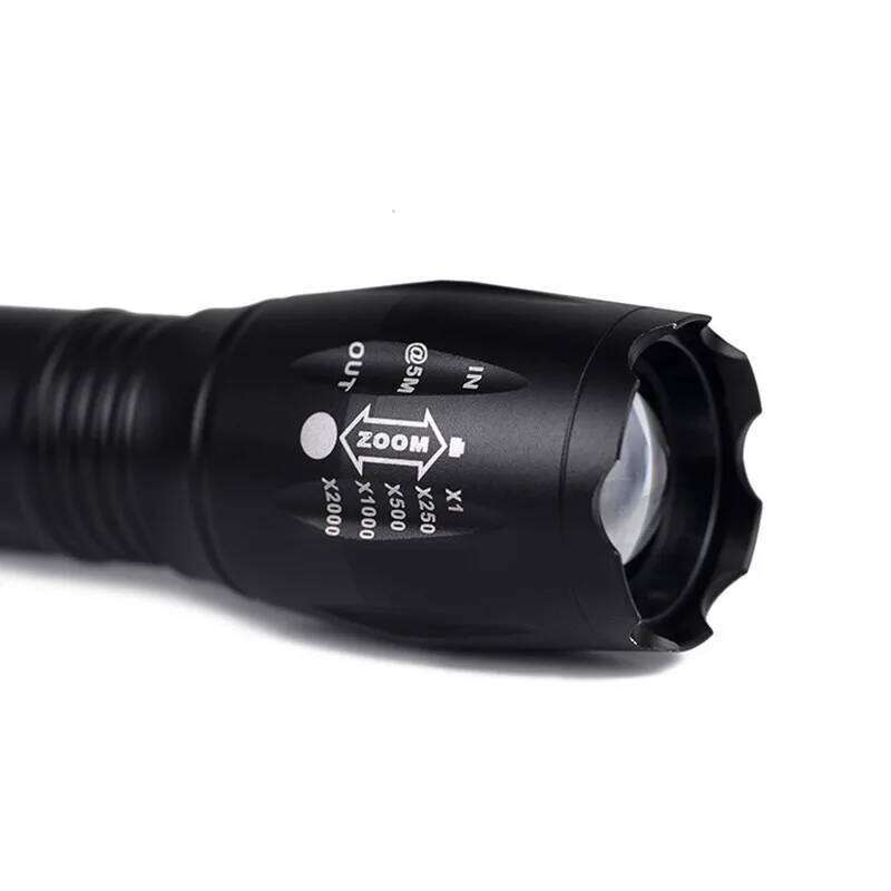 Led flashlight Ultra Bright torch T6 Camping light 5 switch Modes 4000 LM Zoomable Bicycle Light use 18650 battery Z260301
