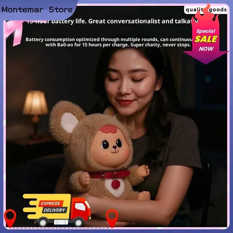 Bao-Aoai Intelligent Doll Educational Companion Chat Toy with Soothing Emotional Dialogue for Kids Holiday Christmas GiftT260302