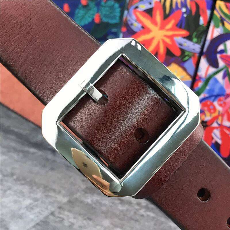 Stainless Steel Buckle Quality Super Thick Genuine Ceinture Men Leather Wide Waist Belt SBT0004 S260228