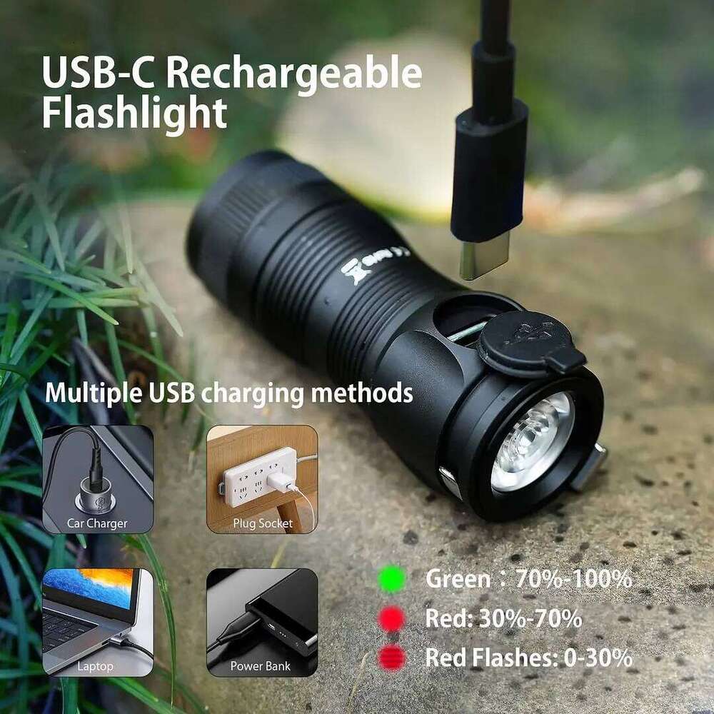 Sofirn SC13A Anduril Powerful Light 519A 1300lm Tactical 18350 Rechargeable Flashlight 5000K High CRI Keychain Emergency Torch Z260301
