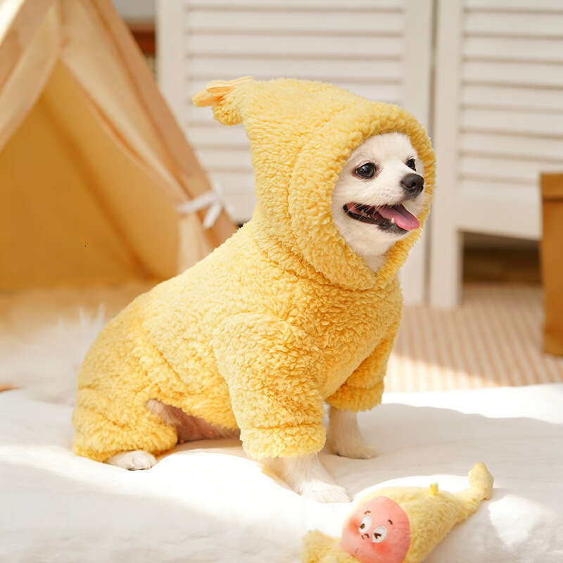 brand Starman four legged pet clothing fleece lined thickened with a hood autumn winter suitable dogs cats accessories for Bichon Frise and Pomeranian