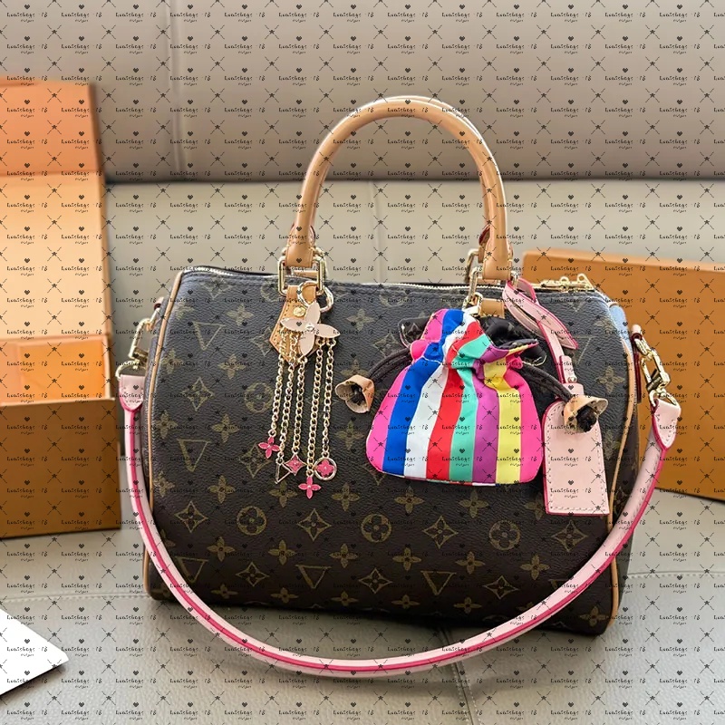 Spedys Pillow Bag Designer Bag Designer Tote Bag Cowhide Genuine Leather Fashion Print Zipper Open With Small Package Adjustable Shoulder Straps Internal Pocket